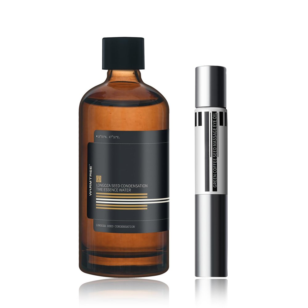 WARMTREE Facial Toner& Electric Massage Eye Cream| Combination Set