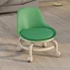 Acrylic Stool with Wheels, Pulley Stool and Backrest Heavy-Duty Pulley Wheels, 360Swivel Ergonomic with PU seat Cushion with Durable Cushioned Design for Home Garage Library (Color*2) view 1
