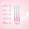 Nivve Reusable Face Razor for Women Facial Hair- 6 Razors | Instant & Painless Hair Removal | For Eyebrows, Upper Lip, Forehead, Peach Fuzz, Chin and Sideburns (Pack of 2) view 4