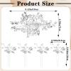 5 Pcs Babys Breath Hair Pins Pearl Hair Pins Bridal Headpiece With Hairs Piece For Brides Faux Pearl Crystal Comb Clips U-Shaped Flower Rhinestone Silver For Wedding Prom Bride Bridesmaid Christmas view 2