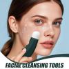 Black Head Removal  Deep Pore Scrubber, Nose Blackhead Eliminator | Cleansing Brush with Extractor Handle, Facial Skin Tool Set for Makeup Pouch, Gym Shower Routine, Bathroom Mirror view 2