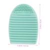 ASAKKURA 6Pcs Silicone Makeup Brush Cleaning Mat Versatile Beauty Cleaning Tool for Brush Care Compact Design for Home and Salon Use Mixed Color view 2