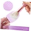 ASAKKURA 6Pcs Silicone Makeup Brush Cleaning Mat Versatile Beauty Cleaning Tool for Brush Care Compact Design for Home and Salon Use Mixed Color view 3