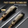 BESTBOMG Professional Hair Clippers for Men, Professional Barber Clippers and Trimmer Set, Mens Cordless Hair Clipper for Barbers Haircut Kit Fade, BS-807E (Bronze) view 3