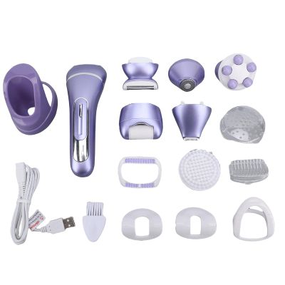 TARSHYRY Epilator for Women, 7 in 1 Electric Lady Hair Trimmer with Epilator Bikini Trimmer Face Shaver Body Brush Face Massager Foot Callus Remover