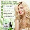 Rosemary Scalp Exfoliator & Clarifying Shampoo Scalp Scrub - 3-in-1 Scalp Treatment with Mint Oil Hair Treatment to Clarify and Remove Build Up - Silicone Scalp Massager Rosemary Oil for Hair Growth view 3