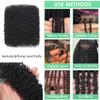 Afro Kinkys Bulk Human Hair for Mini Twist, Braiding, Loc Extensions & Crochet, 24 Inch 100g Highlight Kinky Curly Hair Bundles, 100% Real Human Hair Natural Black Afro Bulk for Dreadlocks view 3