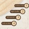 3-Pack Natural Whole Loofah Large, Organic Sponges, Gentle Exfoliating Body Scrubber, Dish and Shower Luffa, Bath SPA Loofa, 13-15 Inches Long, Radiant Beauty Skin, Big Sized Whole (Beige) view 4
