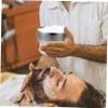 FOMIYES 4pcs Stainless Steel Shaving Cream Bowl for Men Durable Soap Dish with Lid Practical Shaving Bowl for Home Barber Use for Male Friends Silver view 2
