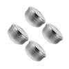 FOMIYES 4pcs Stainless Steel Shaving Cream Bowl for Men Durable Soap Dish with Lid Practical Shaving Bowl for Home Barber Use for Male Friends Silver view 3