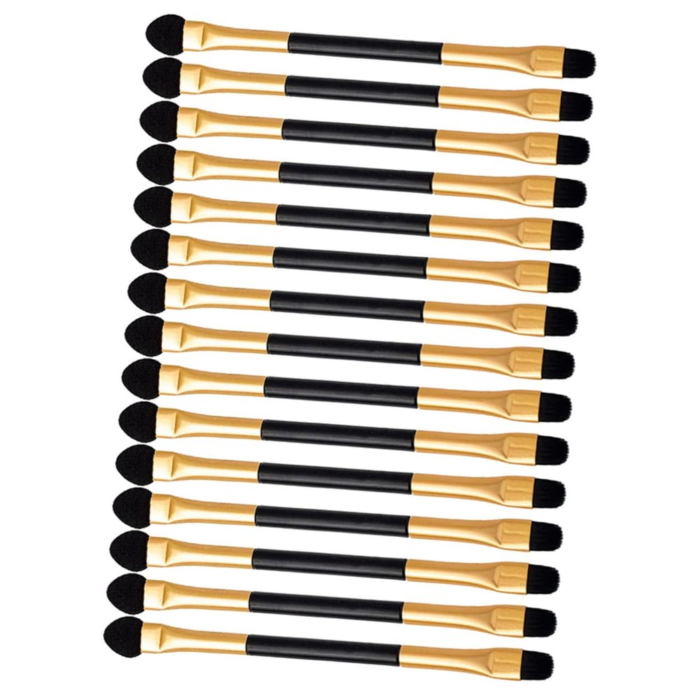 HAKIDZEL 15Pcs Dual Ended Eyeshadow Applicators for Versatile Makeup Application Convenient Eye Brushes for Eyeshadow Blending and Easy Use