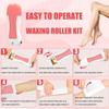 ME Waxx Heater Machine Roller Waxx Warmer Kit for Hair Removal,Includes, and Waxing Strips 30pcs for All Skin Types Waxing Kit Combo Waxx Heater, Cartridge and Waxx Strips view 4