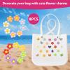 12 PCS Bogg Bag Accessories, 2 Pack Clear Bogg Beach Tote Bag with 2 Insert Hooks,8 PCS Charms for Bogg Bags Travel Makeup Clean Toiletry Brush Organizer Cosmetic Divider Storage Inner Pouch(Hot Pink) view 4