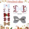 10Pcs Christmas Hair Bows for Girls in 5 Styles Christmas Hair Clips for Women Barrettes Sequined Bow Snowflake Santa Claus Elk Reindeer Cute Holiday Accessories Clip Holiday Hairpin view 3