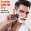 Telfun Mini Electric Foil Shavers for Men, Portable Men's Travel Facial Hair Groomer, USB-C Electric Beard Shaver with Full Body Waterproof & Big LED Display, Close Face Shaver for Head, Beard, & Neck view 4