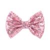 16Pcs Sequin Glitter Hair Bows Clips, 4.03.15Inch Bow Hairpin for Women, Girls Wedding, Hair Accessories, Clothing Decoration, Daily Life (White Pink) view 1