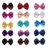 16Pcs Sequin Glitter Hair Bows Clips, 4.03.15Inch Bow Hairpin for Women, Girls Wedding, Hair Accessories, Clothing Decoration, Daily Life (White Pink) view 4