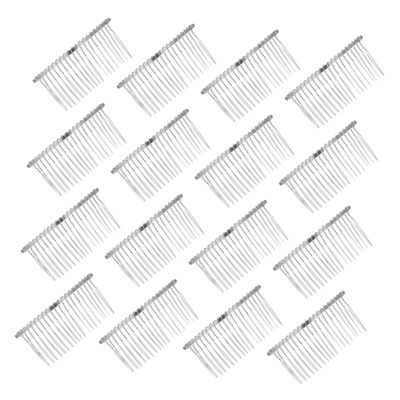 20Pcs Wire Hair Side Combs for Women Tooth French Veil Combs for Bridal Hairstyles Classic Wedding Hair Accessories Lightweight and for All Hair Types