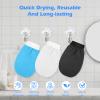 3 PCS Shower Scrub Gloves Korean Exfoliating Mitt Deep Exfoliating Glove Body Premium Bath Scrub Wash Mitt for Women Men Smooth Skin Bath Spa Tan Remover Keratosis Pilaris view 3
