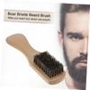 ARTSEWPLY Wooden Handle Beard Brush Practical Beard Care Accessory for Men Durable Boar Bristle Design for Grooming for Male Friends Space Saving and Easy to Use view 4