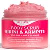 Bikini Area Exfoliator with 10% AHAs BHA & Vitamin C, Exfoliating Body Scrub for Ingrown Hair and Underarm Bumps, Dark Spots, Moisturize Brighten Soothe & Even Skin Tone, Sensitive Skin Safe, 7.76 oz view 1