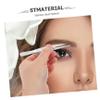 FOMIYES Professional Stainless Steel Eyebrow Tweezers with Ergonomic Handle Precision Tip Facial Hair Removal Tool for Men Women Comfortable Grip for Grooming Sessions view 3