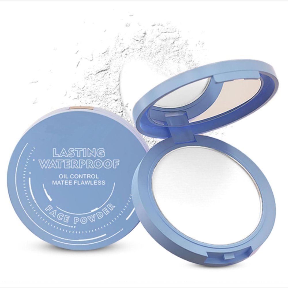 Face Powder, Setting Powder, Lasting Waterproof Oil Absorbing Pressed Powders Compact for Face (04# TRANSLUCENT)