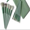 13pcs Green Makeup Brush Set for Beginners Complete Set Of Soft Beauty Tools(Green) view 2