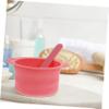 4pcs Silicone Wax Bowl and Spatula Foldable Wax Warmer Liner for Hair Removal Versatile Beauty Kit Pink and Purple Easy to Use Waxing view 4