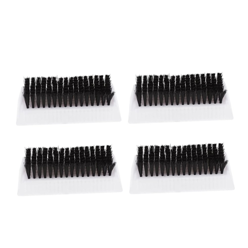 COLLBATH 4Pcs ABS Nail Cleaning Brush Set Dual-Sided Soft Bristle Hand Scrubber for High-Temperature Disinfection Portable Tool for Handwashing Nail Care