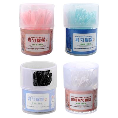 BIUDECO Double Tipped Cotton Swabs for Ear Cleaning and Makeup Application Firm Cotton Heads for Family Use