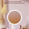 Luocute LED Makeup Mirror, 7.6 Inch Vanity Mirror with Light 30 LEDs 3 Gear Dimmable 90 Degree Rotatable USB Rechargeable Makeup Mirror with Stand for Home Travel view 4