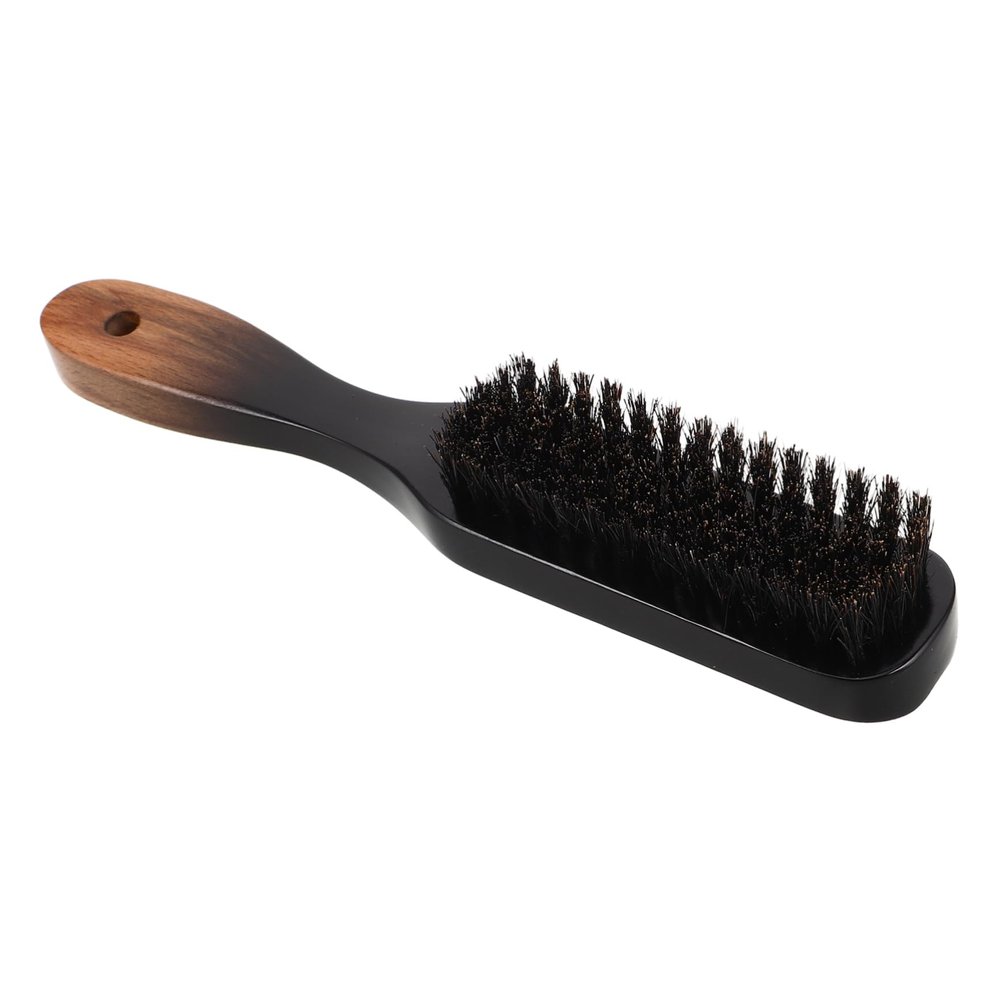Beard Brush with Boar Bristles Gradient Handle Grooming Tool for Men Ergonomic Design for Comfortable Grip for Daily Use and Professional Barber Salons