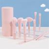 10 Mini Makeup Brush Set with Mist Handle Soft Hair Portable Brush Set view 2