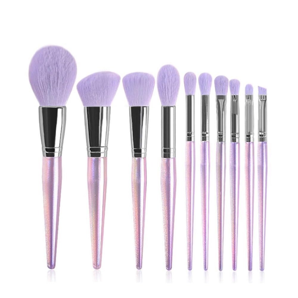 10 pieces of makeup brush set full set of eye shadow brushes acrylic belt packaging