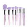 10 pieces of makeup brush set full set of eye shadow brushes acrylic belt packaging view 1