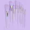 10 pieces of makeup brush set full set of eye shadow brushes acrylic belt packaging view 3