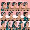 SWAY Large Satin Headbands for Women - 6-Clip Non-Slip, Wear 20+ Ways as Trendy Wide Headband, Boho, Head Covering, Perfect Hanukkah or Christmas Gift for Her 35in. Patented & Handmade in USA view 4