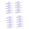 20Pcs Boat Shape Collar Neck Liner Pads Self Adhesive White view 1