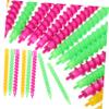 BELLIFFY 100pcs Perm Bar Steel Perm Equipment Perm Rods Large Overnight Spiral Curlers Spiral Perm Rods Thick Curling Hairstyling Flex Rods for Perms Spiral Hair Curlers Curls and Salon Abs view 1