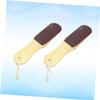 ARTSEWPLY 2pcs Foot Rubbing Board Dead Skin Remover Foot Grinding Board Foot Dead Skin File Foot Grinding Tool Foot Grinding Brush Random Color view 4