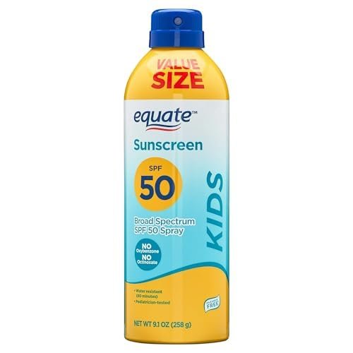 NinthAvenue Basics Kids Sunscreen Spray, SPF 50, 9.1 oz