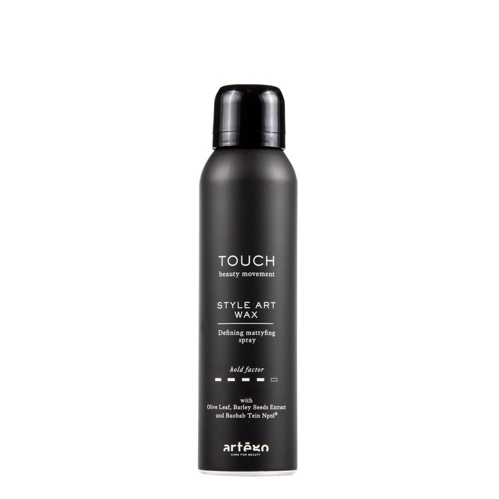 Artgo TOUCH Style Art Wax Spray (5.1 oz)  Defining & Mattifying Spray Wax for Textured, Flexible, Long-Lasting Styles