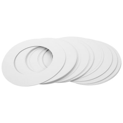 50pcs Wax Machine Paper Mat and Collar Ring Disposable Wax Warmer Pads for Hair Removal Easy Clean Protective Mat with Serrated Edge for Professional Home Use