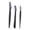 ARTSEWPLY 3pcs Stainless Steel Eyebrow Razor Set Portable Trimmer for Women Makeup Tool Kit Cover view 1
