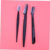 ARTSEWPLY 3pcs Stainless Steel Eyebrow Razor Set Portable Trimmer for Women Makeup Tool Kit Cover view 3