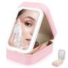VALICLUD Led Mirror Brightness Levels Mirror Lights Travel Makeup Bag Makeup Organizer Storage Box for Women view 1