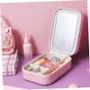 VALICLUD Led Mirror Brightness Levels Mirror Lights Travel Makeup Bag Makeup Organizer Storage Box for Women view 2