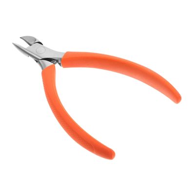 Beavorty Stainless Steel Toenail Clipper for Ingrown Nails Professional Nail Trimmer with Ergonomic Grip for Manicure Pedicure Vibrant Orange Color