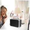 BELLIFFY Makeup Case Organizer Box Aluminum Tool Box Storage Cases Portable Travel Makeup Organizer for Women view 3